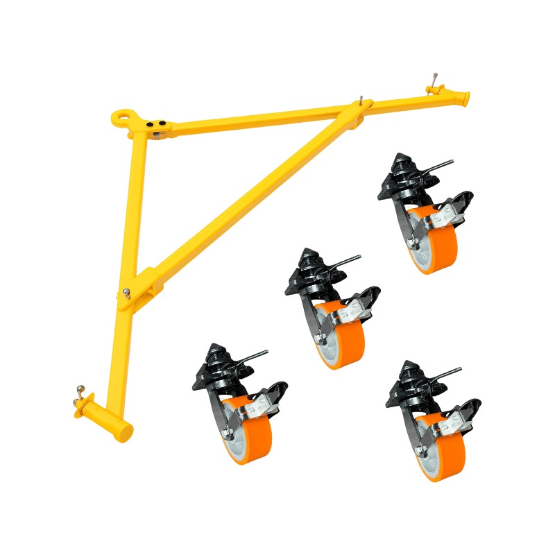 kit de 4 roulettes et barre de remorquage pour conteneur maritime kit de 4 roulettes et barre de remorquage pour conteneur maritime