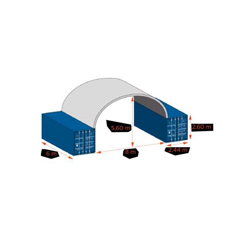 abri sur container – box abri 8×6 abri sur container – box abri 8×6