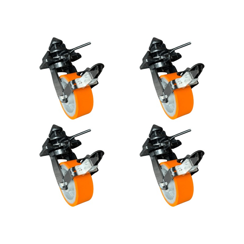 kit de 4 roulettes et barre de remorquage pour conteneur maritime kit de 4 roulettes et barre de remorquage pour conteneur maritime