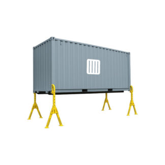 béquilles de levage et de stabilité pour container lot de 4